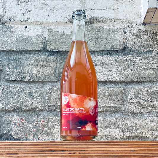 Deeds Brewing Plutocracy Barrel Aged Mixed Culture Ale With Pluots (750ml)
